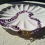 Amethyst And Agate Zodiac Crystal Necklace, thumbnail 7 of 10