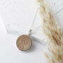 40th Birthday 1985 Penny Coin Pendant Necklace, thumbnail 1 of 11