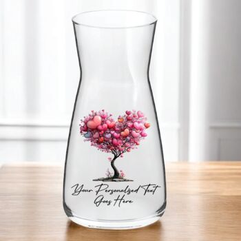 Personalised Whimsical Valentine Anniversary Love Vase, 7 of 9