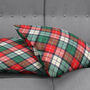 Xmas Christmas Cushion Cover With Plaid Pattern, thumbnail 5 of 8