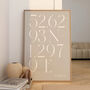 Norwich City Minimal Coordinates Print Gift, thumbnail 1 of 6