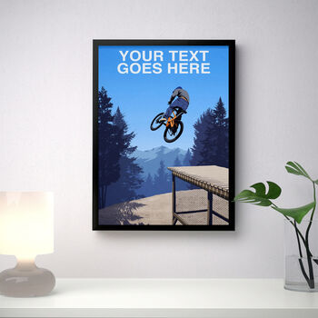 Personalised Mountain Bike Jump Poster, 2 of 7