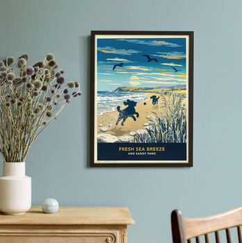 Two Cockapoos Limited Edition Beach Fun Gift Print, 3 of 12