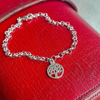 Tree Of Life Sterling Silver Adjustable Bracelet, 3 of 6