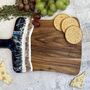 Custom Couples Name Resin Wood Cheese Board, Date | Anniversary, Wedding Gift, thumbnail 6 of 6