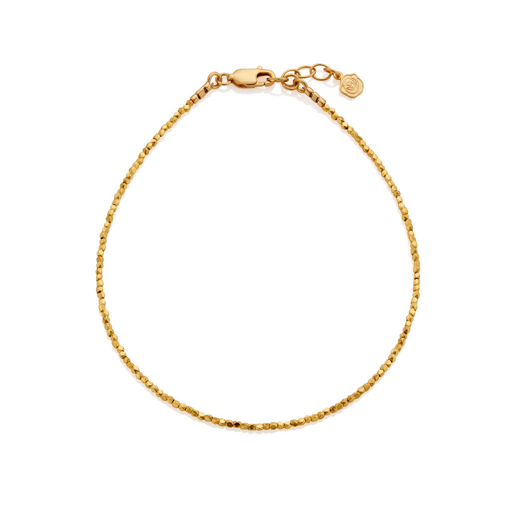 Slim Nugget Ankle Chain By Under the Rose