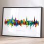 Lichfield Skyline Cityscape Art Print, thumbnail 1 of 12