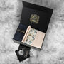 Mens Luxury Champagne And Ivory Tie Gift Box Set, thumbnail 1 of 4