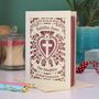 Personalised Papercut First Holy Communion Card My/Our Daughter, thumbnail 1 of 5