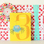 Mini Smiley Spider 3rd Birthday Card, thumbnail 3 of 5