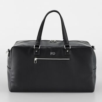 Men’s Personalised Tailored Luxe Weekender Bag, 5 of 10