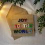 Joy To The World Mini Garland Christmas Card, thumbnail 1 of 2