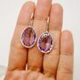 Amethyst Silver Earrings, thumbnail 3 of 12