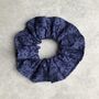 Blue Berry Liberty Cotton Hair Scrunchie, thumbnail 1 of 2