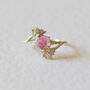 Cherry Blossom Pink Tourmaline And Diamonds Ring, thumbnail 12 of 12