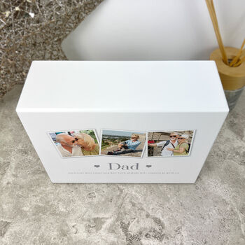 Personalised Three Photo Cremation Urn For Ashes 1090ml, 5 of 10