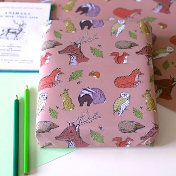 Woodland Animal Wrapping Paper, 2 of 2