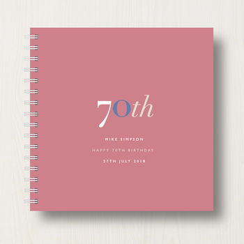 Personalised 70th Birthday Memory Book Or Album, 12 of 12