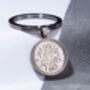 1936 90th Birthday Sixpence Coin Keyring Gift, thumbnail 4 of 6