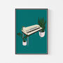 Electric Piano Houseplant Print | Music Poster, thumbnail 6 of 10