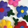 Vibrant Flower Felt Garland For Child's Room, thumbnail 2 of 3