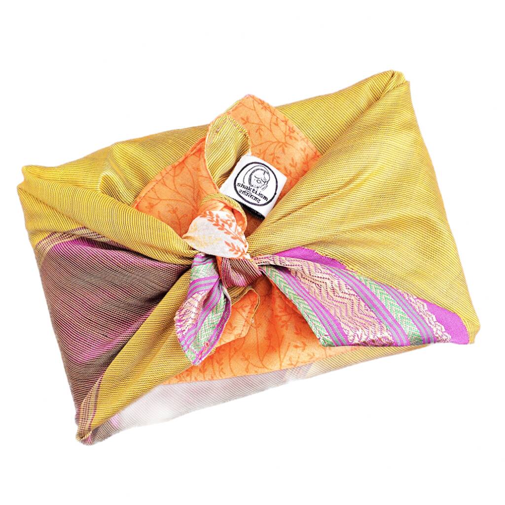 Extra Large Zero Waste Upcycled Sari Gift Wrap, 1 of 12
