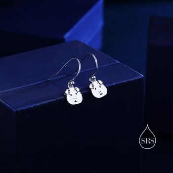 Guinea Pig Drop Hook Earrings In Sterling Silver, 2 of 11