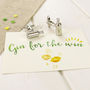 'Gin For The Win' Cufflinks, thumbnail 1 of 5