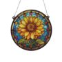 Sunflower Stained Glass Effect Suncatcher, thumbnail 6 of 6