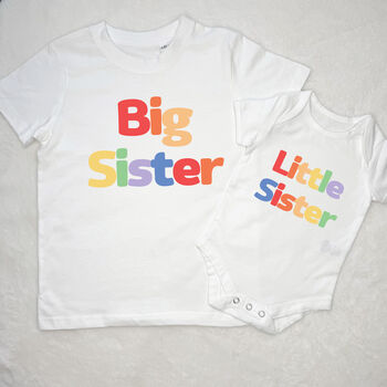 Rainbow Bubble Matching Sibling T Shirt Set, 4 of 7