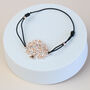 Black Stretch Bracelet With Sparkly Tree Charm, thumbnail 4 of 4
