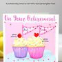 Personalised Cupcake Retirement Card, thumbnail 3 of 5
