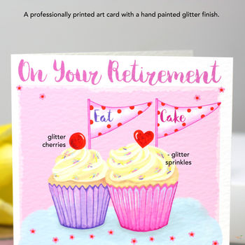 Personalised Cupcake Retirement Card, 3 of 5