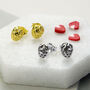 Sterling Silver And Gold Strawberry Stud Earring Pack, thumbnail 1 of 4