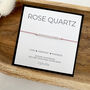 Rose Quartz Silk Bracelet, thumbnail 1 of 5