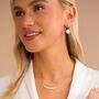 Sterling Silver Anja Personalised Pearl Necklace, thumbnail 4 of 7