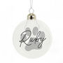 Personalised Pet Glass Bauble Hanging Decoration, thumbnail 5 of 5