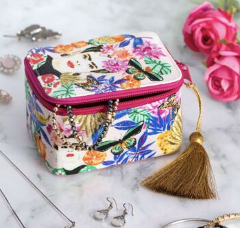 Frida Khalo Jewelled Embroidered Jewellery Box, 2 of 5