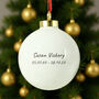 Personalised Robins Appear Bauble, thumbnail 4 of 5