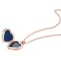 Mother Of Pearl Heart Locket 18 K Rose Gold Plate, thumbnail 4 of 11