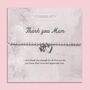 Thank You Mum Silver Plated Beaded Bracelet, thumbnail 1 of 6