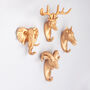 G Decor Ornamental Gold Animal Heads Resin Wall Hook, thumbnail 4 of 9