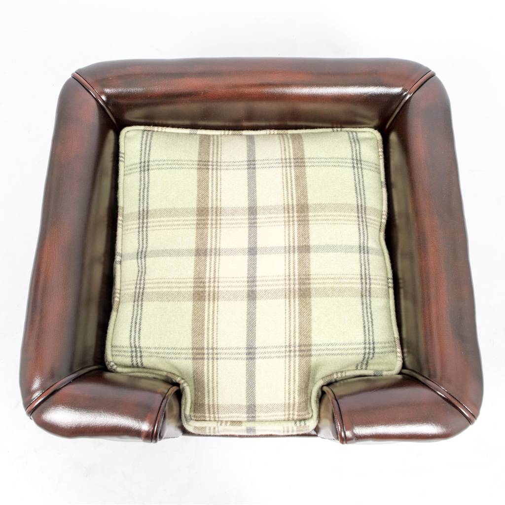 Tetford Chesterfield Dog Bed Oxblood Leather Dog Sofa By Lords