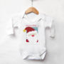 Personalised Santa 'My 1st Christmas' Baby Vest, thumbnail 3 of 5