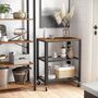 Brown Serving Cart Trolley With Mesh Shelves, thumbnail 5 of 7
