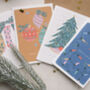 Set Of Four Christmas Cards With Gold, thumbnail 1 of 6