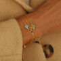 Gemstone Bracelet In 18ct Gold Vermeil Plated, thumbnail 1 of 5