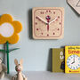 Children's Wooden Wobbly Eyed Animal Clocks, thumbnail 9 of 10