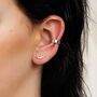 Opal Helix Stud Earrings, thumbnail 2 of 5