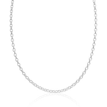 Shalcomb Sterling Silver Belcher Link Necklace, 3 of 4